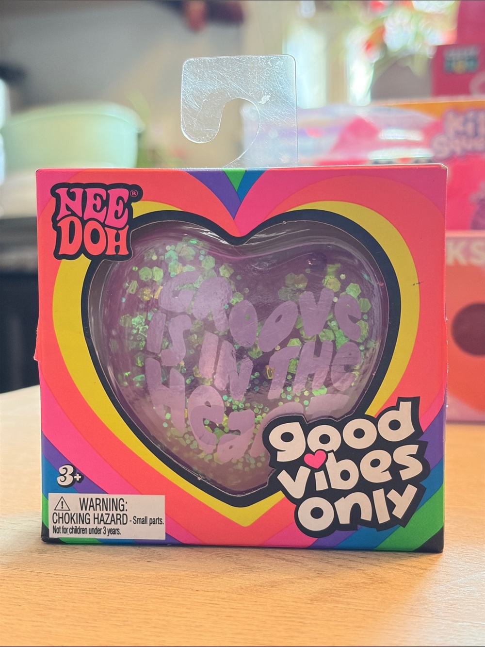 SCHYLLING | NeedDoh Good Vibes Only Heart Stress Ball - Purple